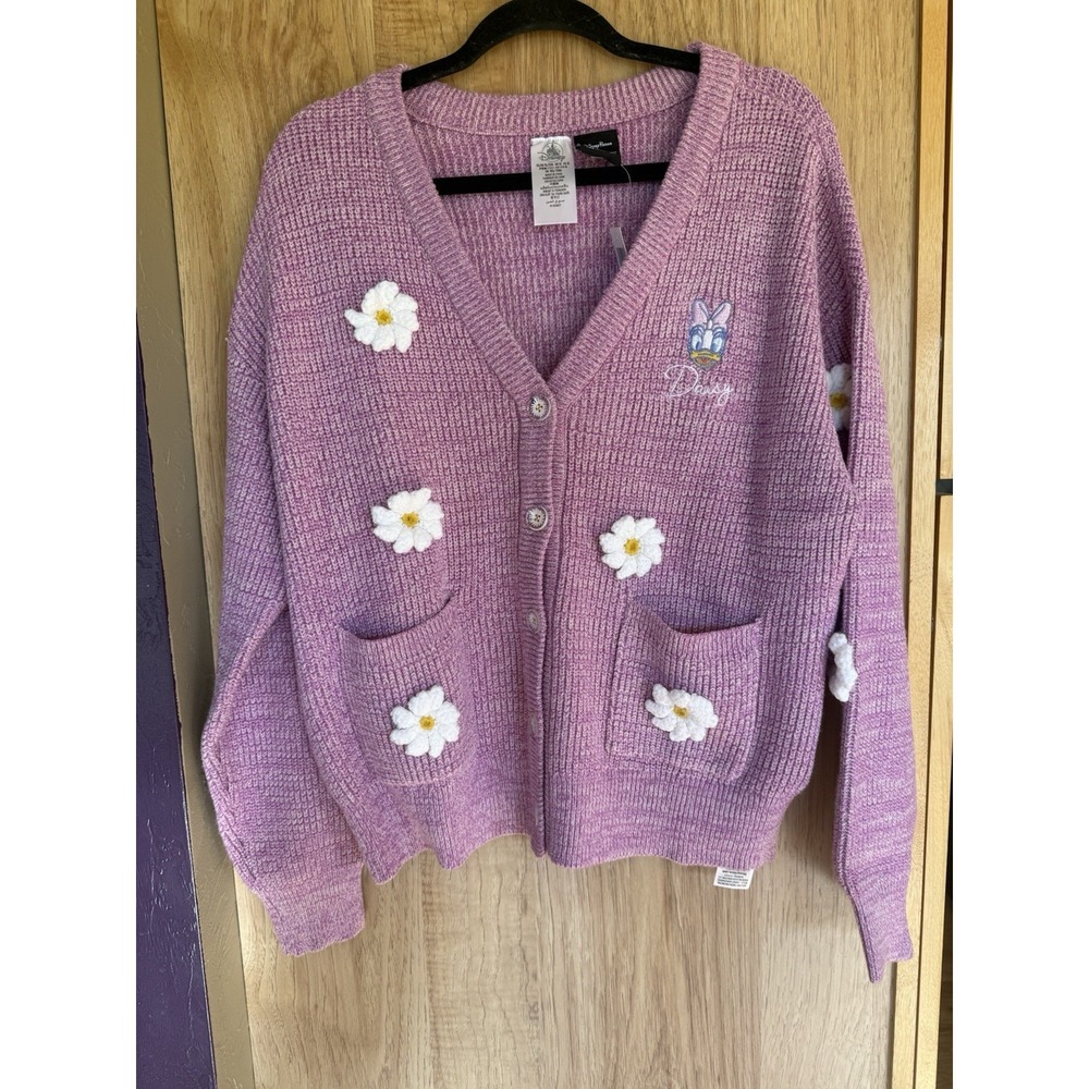 2026 Disney Daisy Duck Cardigan Sweater for Adults by Her Universe Size XXL NWT